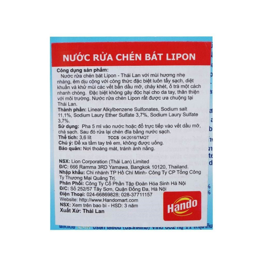 Nước Rửa Chén LION
